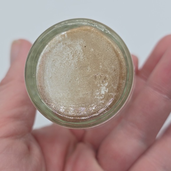 Antique Vtg Clear Hobnail Gold Leaf Poison Or Perfume Bottle Small - Picture 4 of 7